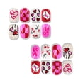 thumbnail image 4 of Set de uñas postizas ZOAZJINAZ Valentine Short Square 24 piezas con pegamento, 4 of 7