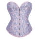 thumbnail image 2 of Prolriy Corset Tops para Mujer, Conjuntos de Corsé Bustier para Mujer, Cintura de Satén Negra, Tops Góticos de Talla Grande, Tops para Mujer Azul M, 2 of 4