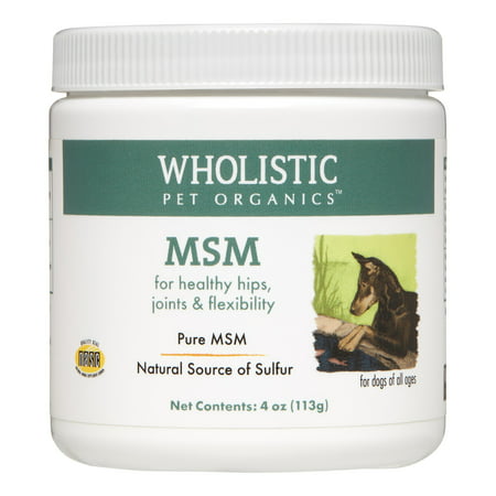 Wholistic Pet Organics MSM Hip & Joint Dog Supplement, 4 (Best Organic Dog Food 2019)