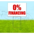 thumbnail image 1 of 0% Financing (18" x 24") Yard Sign, Includes Metal Step Stake, 1 of 6