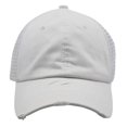 thumbnail image 3 of HNMKIU Women's Baseball Cap with Ponytail Hole High Bun Hat Mesh Visor for White,One Size, 3 of 3