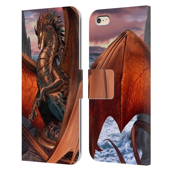 Head Case Designs Officially Licensed Ruth Thompson Dragons Coppervein Leather Book Wallet Case Cover Compatible with Apple iPhone 6 Plus / iPhone 6s Plus