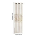 thumbnail image 3 of Premium Window Curtains for Living Room & Bedroom, Semi-Transparent Light Filtering Curtain Panels, Rod Pocket Design, Soft Drapey Fabric, Modern Scandinavian Japanese Style, 3 of 5