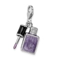 thumbnail image 4 of 925 Sterling Silver RH Enameled 3-D Nail Enamel w/Lobster Clasp Charm, 4 of 5