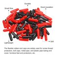 thumbnail image 4 of Unique Bargains 100pcs Rubber End Caps Cover Assortment 2.5mm Screw Thread Protector for Screw Bolt Black Red, 4 of 5