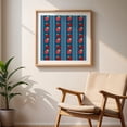 thumbnail image 6 of Strawberries on Blue Stripes - Digital Art Pattern Fruit Stars Kitchen Decor Patriotic Unframed Wall Art Print 36 x 36 inches, 6 of 9