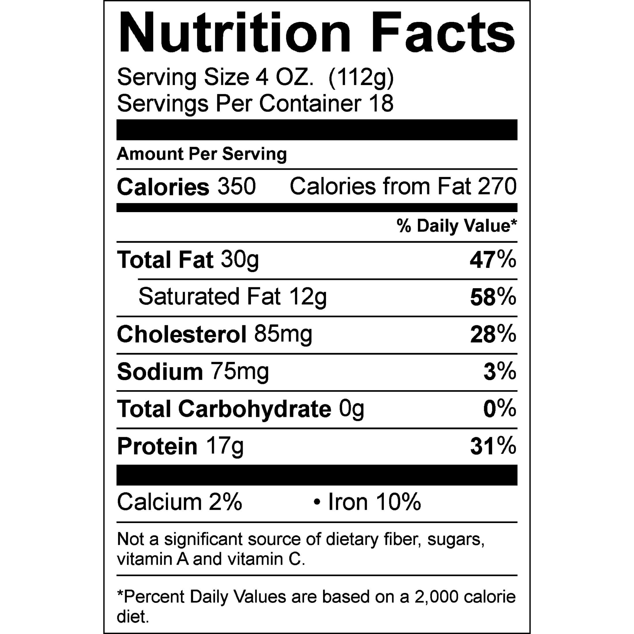 All Natural* 73% Lean/27% Fat Ground Beef, 4.5 lb Tray