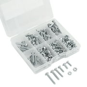 Hyper Tough 182-Piece Zinc Plated, Machine Screw and Nut Assortment with Storage Case, 3304