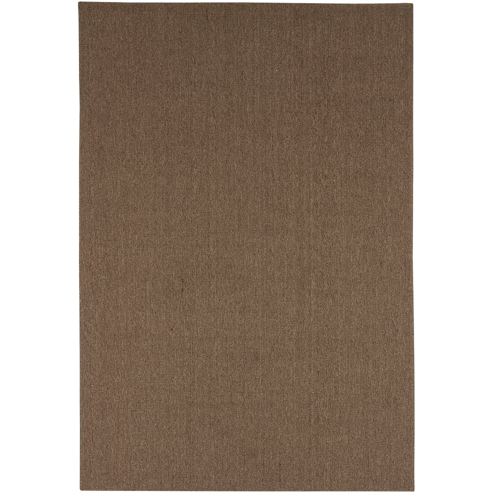 Mainstays Titan Solid Indoor Area Rug, Pecan, 3'4" x 5'