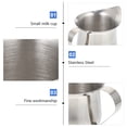 thumbnail image 4 of Miangastore Milk Frothing Pitcher - 2oz/60ml Stainless Steel Milk Frother Cup Small Milk Frothing Cup Milk Pitcher Espresso Steaming Pitcher Frothing Pitcher For Espresso Machines, 4 of 9