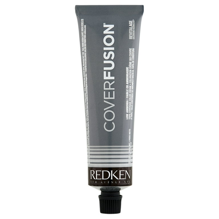 Redken Cover Fusion Hair Color, 8NA Ash, 2.1 oz, Low Ammonia, 100