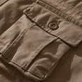 thumbnail image 5 of ZVNAΖH Men's Premium Twill Cargo Shorts Lightweight Multi Pocket Casual Outdoor Below The Knee Shorts, 5 of 7