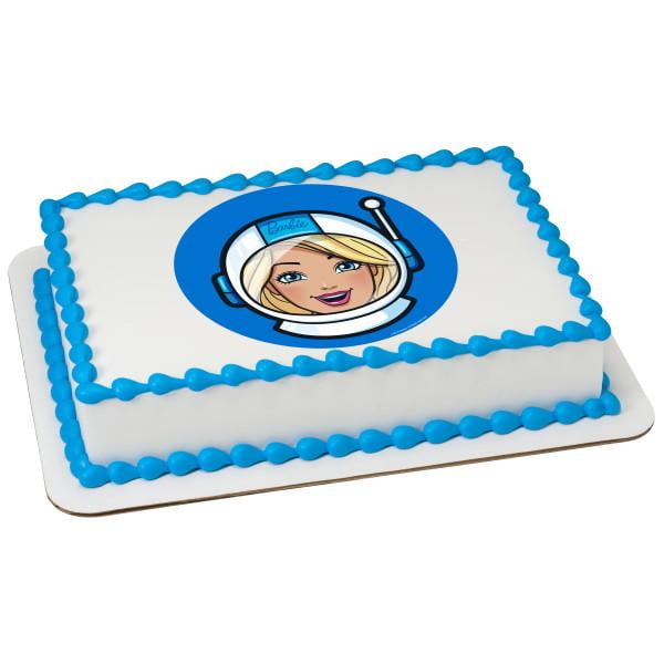 Barbie Astronaut Edible Cake Topper Image