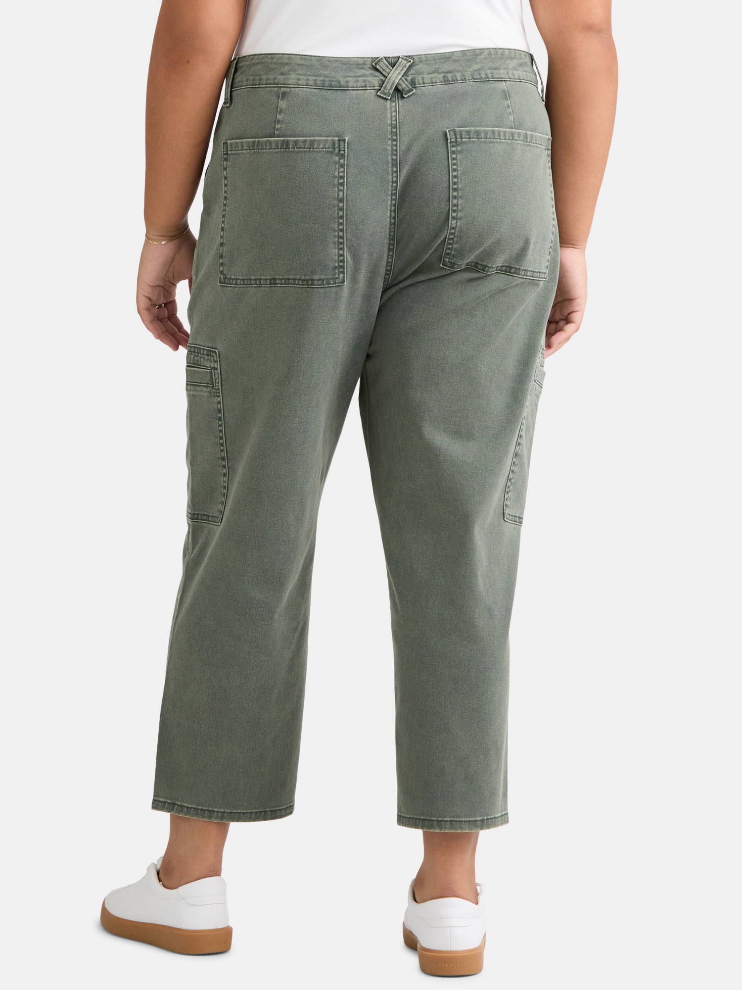 Terra & Sky Women's Plus Utility Pants, 26'' Inseam, Sizes 14W-22W