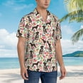 thumbnail image 6 of German Shorthaired Pointer Dogs Flower Floral Men'S 3d Print Casual Button Down Shirts, Novelty Hawaiian Short Sleeves 3xl, 6 of 7