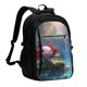 thumbnail image 1 of Balery Pond Cute Axolotl Mochila con carga USB para hombre y mujer - Mochila impermeable y antirrobo para portátil con puerto USB para viajes, trabajo, estudios y universidad, 1 of 7