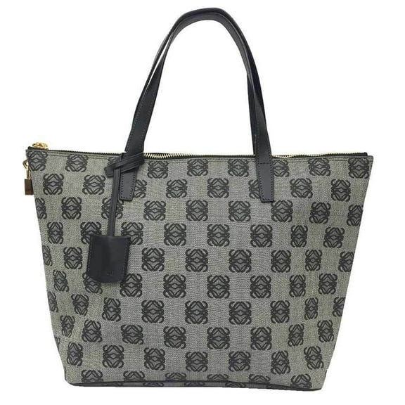 Pre-Owned LOEWE Anagram Tote Bag Black (Good)