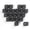 Transparent black, variant on Transparent Kitten & Heart Keycaps Set, 21pcs Ergonomic Backlight for Mechanical Keyboards