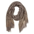 thumbnail image 1 of Womens Soft Scarf w/ Mixed Studs - Brown, 1 of 2