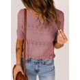 thumbnail image 4 of Sudadera Dokotoo para mujer, manga corta, casual, rosa, talla M, 4 of 5