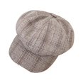 thumbnail image 2 of EnJoCho Fish Hat for Women Spring Summer Vintage Plaid Hat Newsboy Beret Cap Breathable Be-rets for Fishing Outdoor, 2 of 4