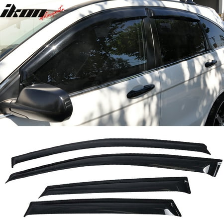 Compatible with 07-11 Honda CRV Acrylic Window Visors 4Pc Set