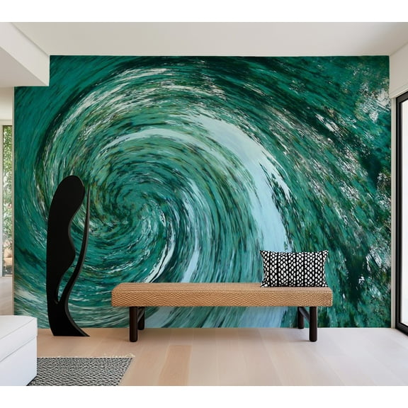 Tiptophomedecor Abstract Wallpaper Wall Mural - Water Twist
