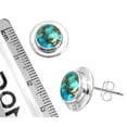 thumbnail image 3 of Copper Blue Turquoise Women Jewelry 925 Sterling Silver Earring, 3 of 5