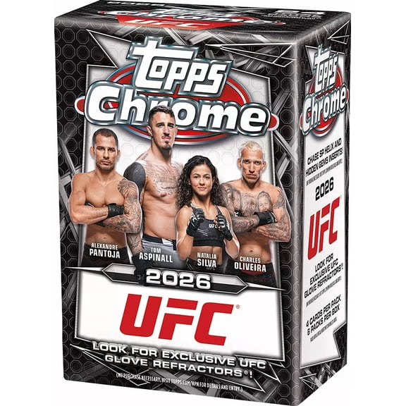 26 TOPPS UFC CHROME VALUE BOX
