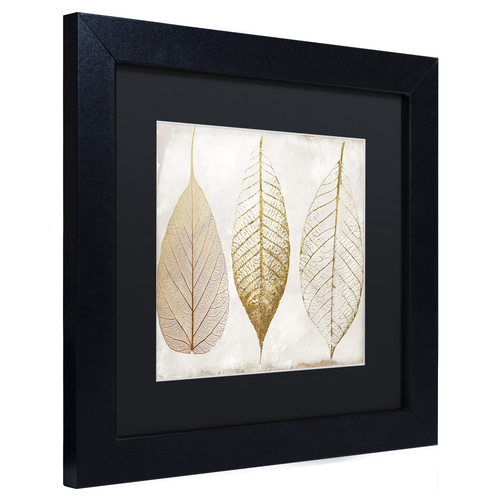 Trademark Fine Art "Fallen Gold II" Canvas Art by Color Bakery, Black Matte, Black Frame
