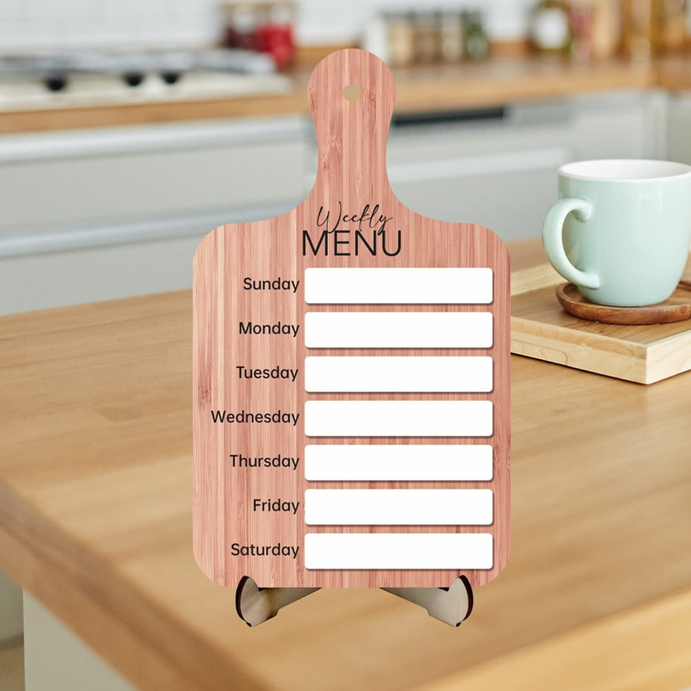 Girlsshop Magnetic Meal Planner Refrigerator Magnet Weekly Menu Board Dinner Meal Planner