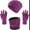 Plum, variant on Winter Hat Scarf and Gloves Set for Women Knit Beanie Winter Gloves and Scarves Cold Weather Gear