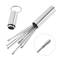 thumbnail image 5 of Aluminum Tube Style B, Rose Gold, Multi-Function Stainless Steel Ear Pick Set 6-Piece, 1 Setinnovative Spring Ear Wax Cleaner Tool Set,Stainless Steel Ear Cleansing Tool,Ear Curett Makeup Organizers, 5 of 8