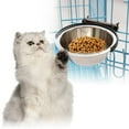 thumbnail image 6 of , Cage Water Dish/ Pet Supplies /Stainless Steel/ High Capacity / Bowls Feeder for Indoor Cats Rabbit Kennel Playpen , 150ml -150ml, 6 of 9