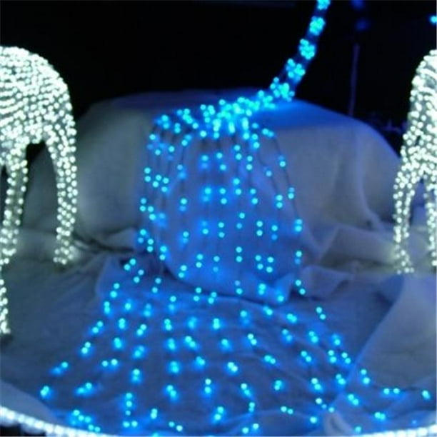 Queens of Christmas LEDWATERFALLPW 16 ft. Pure White LED Waterfall Lights
