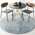 thumbnail image 2 of SAFAVIEH Adirondack Caitriona Geometric Squares Area Rug, Blue/Ivory, 8' x 8' Round, 2 of 11