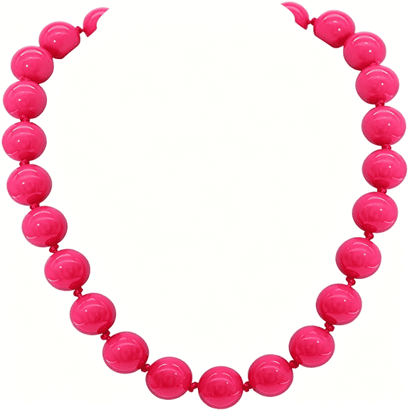 DESIGNICE Chunky Big Beaded Necklace for Women Large Bold Beads Choker Necklaces Boho Round Ball Bead Statement Jewelry Gift