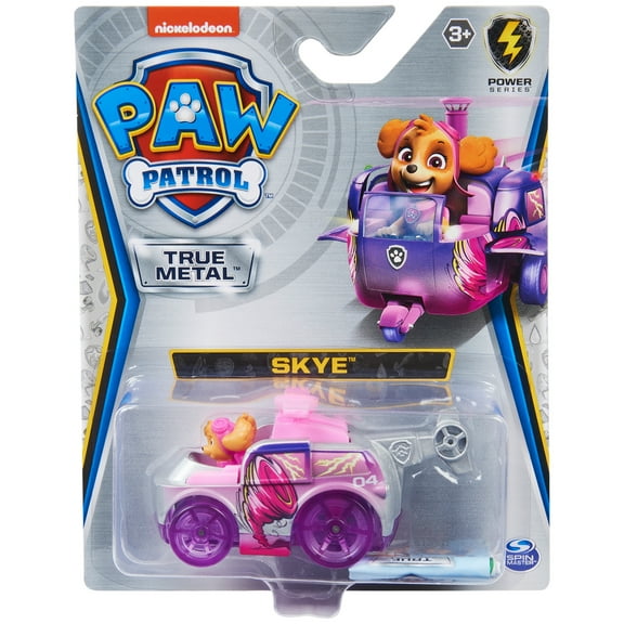 PAW Patrol, True Metal Skye Collectible Die-Cast Vehicle, Power Series 1:55 Scale, Kids Toys for Ages 3 and up