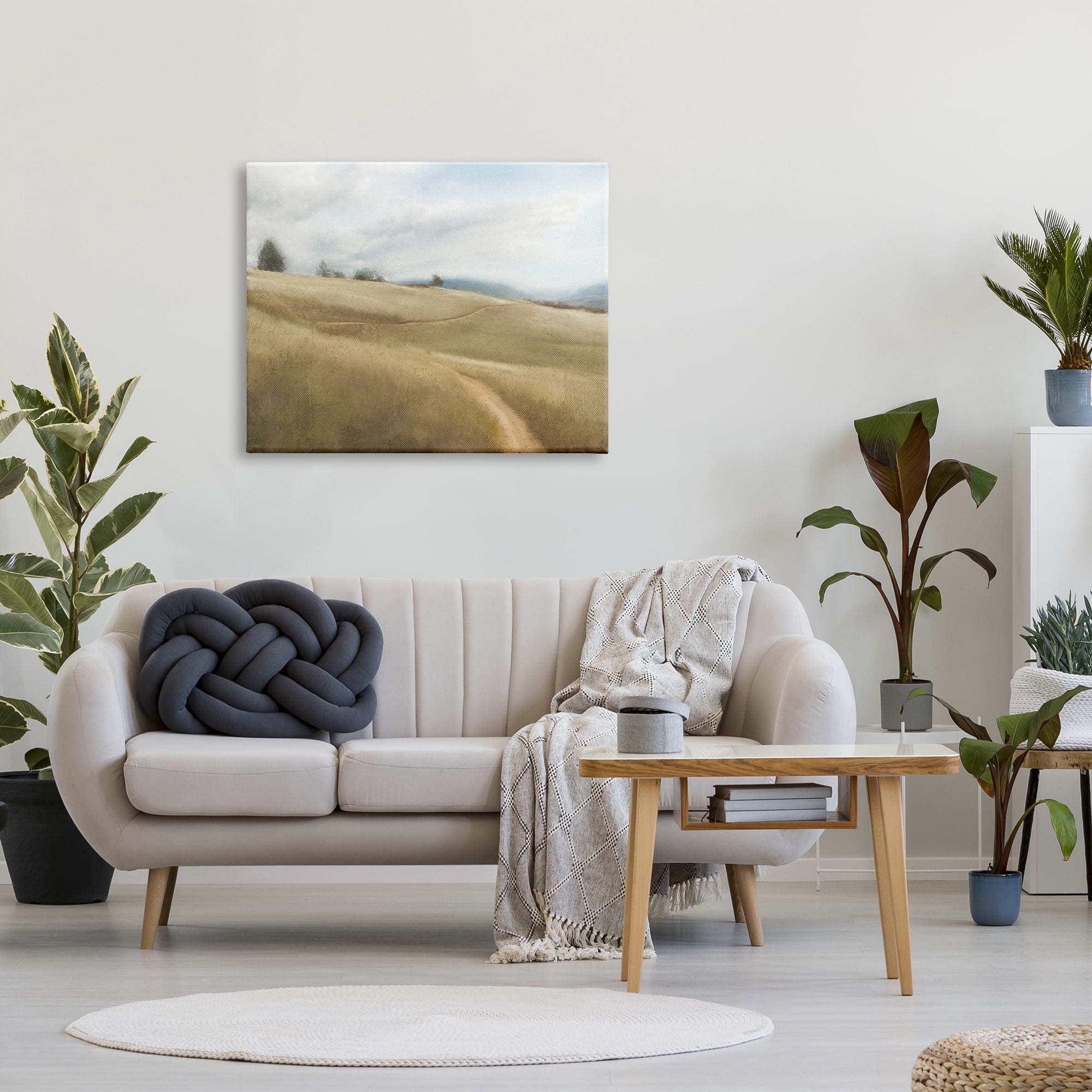 Stupell Industries Country Path Landscape Landscape Painting Gallery Wrapped Canvas Art Print Wall Art, 40 x 30