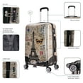 thumbnail image 4 of InUSA Print 24" Hardside Checked Luggage with Spinner Wheels, Handle and Trolley, Paris, 4 of 12