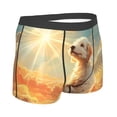 thumbnail image 3 of Daiia Sunshine Golden Cloud Dog Men's Underwear Boxer Briefs, Cotton Stretch Moisture-Wicking Underwear-Small, 3 of 9