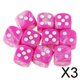 thumbnail image 1 of Dados de juego Baoblaze de 3x6 caras 16 mm para juegos de mesa y Enseñanza de matemáticas rosa, 1 of 8