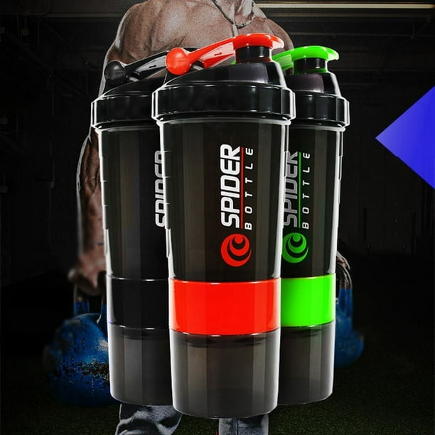600ml Bottle Plastic Useful Sport Gym Protein Powder Shaker Mixer Cup Bottle
