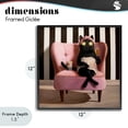 thumbnail image 4 of Stupell Industries Eclectic Pamper Party Cat Black Framed Giclee Art, 12 x 12, by Lucia Heffernan, 4 of 8
