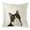 Cute Black White Tuxedo Cat, variant on WIRESTER 18x18 inch Square Decorative Throw Sofa Pillow Cases, Siamese Kitten Cat