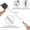 thumbnail image 2 of Heavy Duty Metal Retractable Carabiner Keychain Belt Badge Reels Clip 28.3Inch Reinforced Steel Wire Cord, 2 of 6