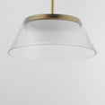 thumbnail image 5 of E22088-144SBR ET2 Lighting Jensen - 28W 1 LED Pendant-7.5 Inch Tall and 18 Inch Wide-Satin Brass Finish-Clear Ribbed Glass Color, 5 of 5