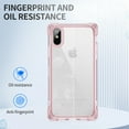 thumbnail image 3 of for iPhone XS Max Transparent Back Case, Stylish Frosted Lightweight Drop Protective Ultra Slim Shockproof Anti-scratch Anti-fingerprint Back Case Cover for iPhone XS Max, Pink, 3 of 7