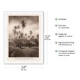 thumbnail image 2 of Coconut Grove - Lahaina, Maui 1910 - Vintage B&W Photograph - Japanese Unryu Rice Paper Art Print 24 x 32 in, 2 of 4