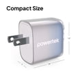thumbnail image 5 of Powertek Frosty 20W USB-C PD + USB-A Dual Port Wall Charger, Blue, 5 of 7